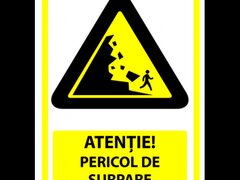 Indicator atentie pericol de surpare